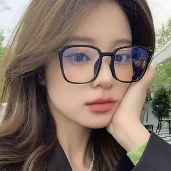 Очки унисекс с блокировкой синего света, большая оправа в стиле ретро, четкий обзор, сильный шарнир с полями, защита для глаз, прозрачные очки с синим светом, очки, очки