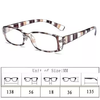 Очки унисекс с подвесками, модные ретро-очки от +1,00 до +4,00, гибкие очки для чтения, прямоугольные очки с подсветкой, для чтения для людей с дальнозоркостью 2.5