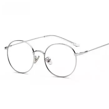 Очки унисекс в круглой металлической оправе, блокирующие синий свет - Стиль 77507 Mosu