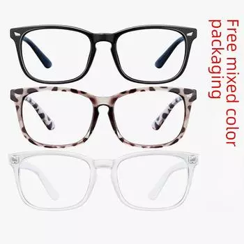 Очки унисекс в ретро-квадратной оправе с защитой от синего света и ультрафиолета - модель 8082