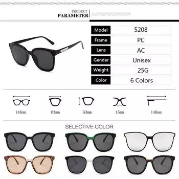 Очки UV400 Очки женские унисекс очки мужские высококачественные очки популярные корейские модные солнцезащитные очки аксессуары 1