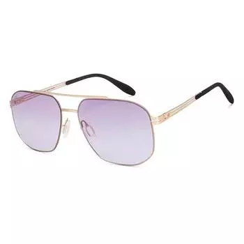 Очки VINCENT CHASE от Lenskart | Золотисто-фиолетовые шестиугольные очки с полной оправой | Солнцезащитные очки для помещений | 100% защита от ультрафиолета | Для мужчин и женщин