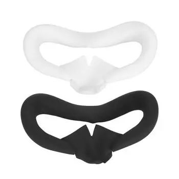 Очки VR, силиконовая маска для глаз, дышащая, защищенная от пота, блокирующая свет, сменная подушка для лица, чехол White