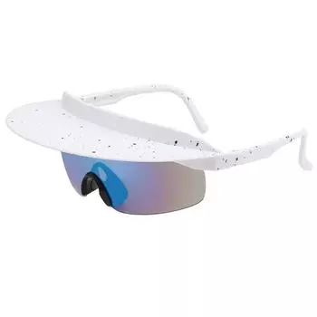 Очки в большой оправе для верховой езды. Мужские и женские модные солнцезащитные очки с разноцветными шляпами. Персонализированные солнцезащитные очки с полями.