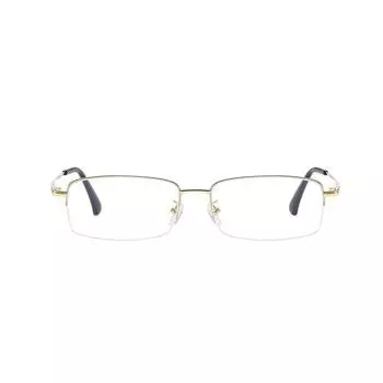 Очки в одном стиле, женские деловые индивидуальные модные однотонные очки с защитой от синих лучей, ультра легкие в металлической оправе