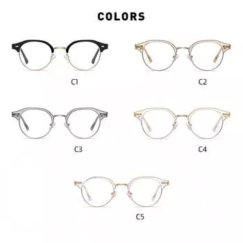 Очки в оправе Trend TR, металлическая маленькая оправа в стиле ретро, антисинее плоское зеркало, украшение для ногтей, могут быть оснащены оправой для близорукости.