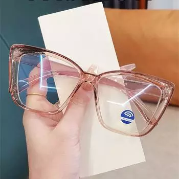 Очки в оправе, женские украшения со стразами, оптические модные компьютерные очки, модные женские очки в большой оправе