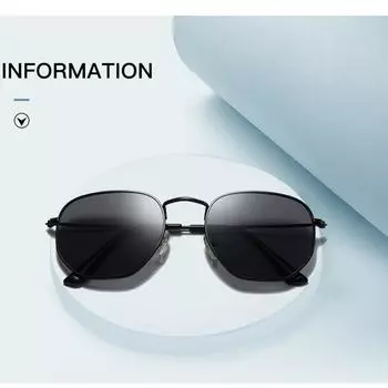 Очки в шестиугольной металлической оправе для женщин и мужчин, винтажные солнцезащитные очки, солнцезащитные очки, модные ретро-изящные ювелирные изделия