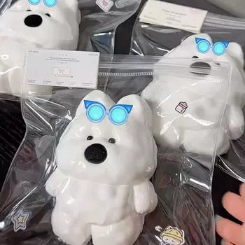 Очки West Highland Dog Снятие давления Мягкая Tpr Игрушка Собака Игрушка на палец Снятие давления Игрушка Мультяшный Декомпрессионный реквизит