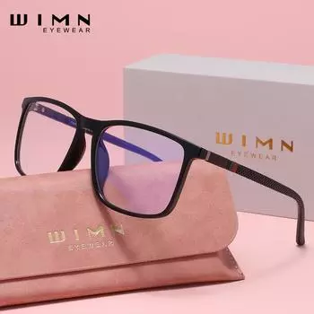 Очки WIMN All-Day Comfort для работы за компьютером с гибкой оправой и легкой конструкцией чёрный