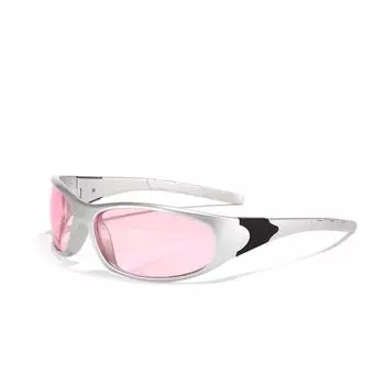 Очки Y2088 Millennium Style Солнцезащитные очки женские Ins Xiaohongshu Future Technology Солнцезащитные очки мужские жёлтый