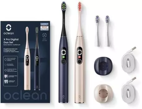 Oclean X Pro Digital Duo Set Sonic Electric Toothbrush TU прозрачный