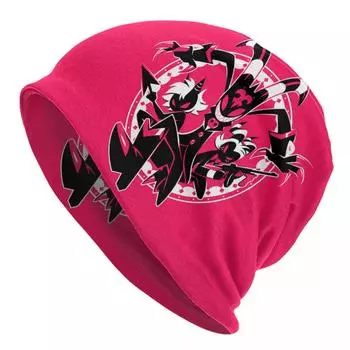 Octavia Blitzo Капот Шапки Вязаные шапки Helluva Boss Аниме Skullies Шапки Шапка Унисекс Женские летние термоэластичные шапки One Size