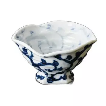 Octopus Arabesque Small Bowl x x Small Bowl Hand-painted High-footed [14.5 13.5 8.3 cm]