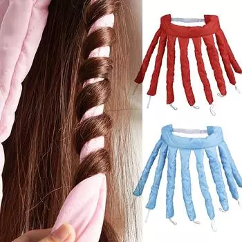 Octopus Heatless Curling Rod Headband No Heat Hair Curls Щипцы для завивки волос Бигуди Sleeping Soft Curls Bar Инструменты для укладки волос красный