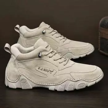 Octopus high-top shoes men s velvet thermal cotton shoes 38