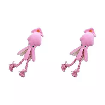 # Octopus Plush Dog Toy Molar Training Squeaky Toys Interactive Cotton Rope Toy