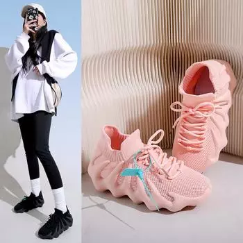 Octopus Socks Shoes Daddy Shoes 2025 Летние легкие спортивные повседневные кроссовки для бега Дышащие 450 Volcano Shoes 35 чёрный