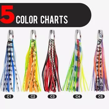 Приманка для ловли осьминога и кальмара, силиконовая приманка для ловли марлина и тунца, искусственная приманка для морской рыбалки с 3D-глазами зелёный