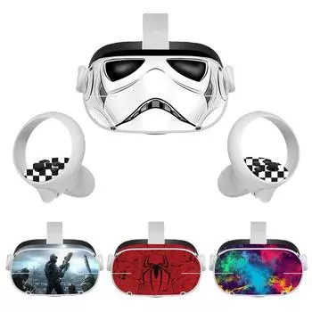 Oculus Quest 2 Защитная наклейка из ПВХ Точная резка Vr Маска Немаркирующая пылезащитная пленка