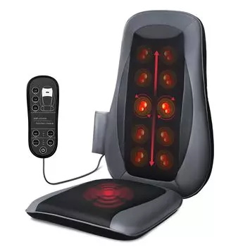 oCuZen Массажное массажное сиденье Устройство Массажное сиденье Подогреватель Подарок для нижнего низкого и легкого для домашнего рабочего кресла, [Медицинская сертификация] Машина, чёрный