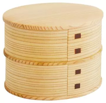 Odate Kogeisha Akita Cedar Magewappa Hina Bento Magewappa Bento Box Slim Сделано в Японии 2340 бежевый