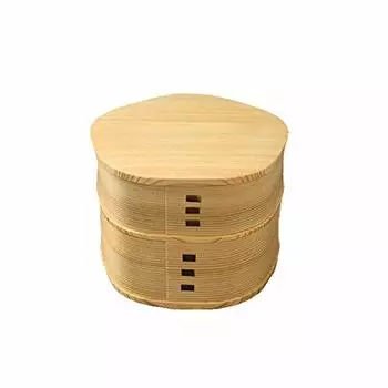 Odate Kogeisha Magewappa Bento Plum Blossom Bento 2 Акита Сделано в Японии Коробка, Коробка, Ящики, Кедр, бежевый