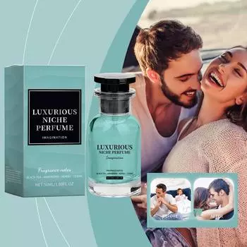 Одеколон Феромон Парфюмированное масло Стойкие духи Подходит для Дня святого Валентина, вечеринки, музыкального фестиваля, свидания 50 мл синий