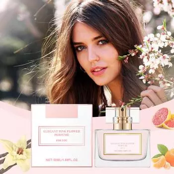 Одеколон Феромон Парфюмированное масло Стойкие духи Подходит для Дня святого Валентина, вечеринки, музыкального фестиваля, свидания 50 мл розовый