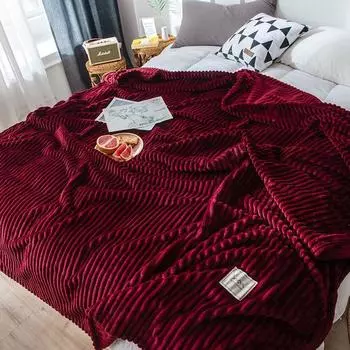 Одеяла фланелевые, флисовые, пледы, плюшевые, мягкие, ворсовые, 70x100 см 70*100cm коричневый