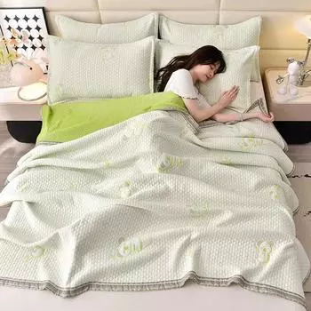 Одеяла, хлопковое летнее одеяло, мягкое одеяло, постельное белье, супермягкое покрывало с наволочкой, летнее одеяло, покрывало королевского размера 48X74 pillowcase 2PC