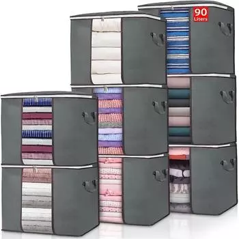 Одеяла из 4/6/8 предметов с сумками для хранения на молнии, можно складывать и накрывать сумками, большие одеяла для хранения, подушки, одеяла, ткани