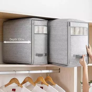 Одеяла сумки для хранения одежды большой емкости пылезащитный органайзер для одежды одеяла прочный ящик для хранения пуховиков подушек