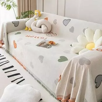 Одеяла вязаные скандинавские диванные полотенца Bohemia Диванный чехол Полосатый плед для комнаты Прикроватная тумбочка Украшения для дома Ковер для пикника Скатерть 180x130