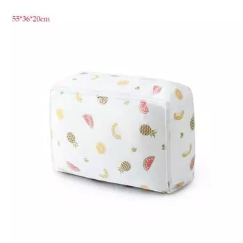 Одеяло большой емкости, сумка для хранения бытовой печати, прозрачная водонепроницаемая и пыленепроницаемая сумка для хранения одежды 55x36x20cm