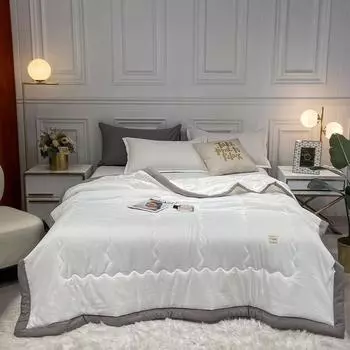 Одеяло Bonenjoy, однотонное одеяло, летнее покрывало для дома, edredon, одеяло для взрослых и детей, тонкие одеяла (Наволочка Нужен заказ) 110x150cm 1pc