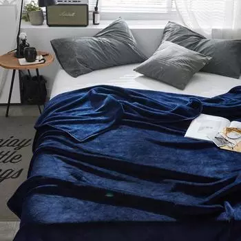 Одеяло-чехол для взрослых и детей, однотонное одеяло из кораллового флиса из полиэстера, высокое качество, подходит для всех сезонов, можно использовать в общежитии дома 1pc 100x120cm