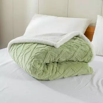 Одеяло Compre Tuff Осень и зима Чистый цвет Жаккард Двойной слой Кашемир Маленькое шерстяное одеяло 0.7*1.0m