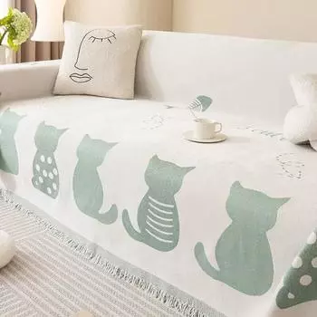 Одеяло для дивана из синели, секционное покрывало для дивана, универсальные чехлы от царапин для кошек, чехлы для полотенец для дивана, одеяла для дивана 180x130cm