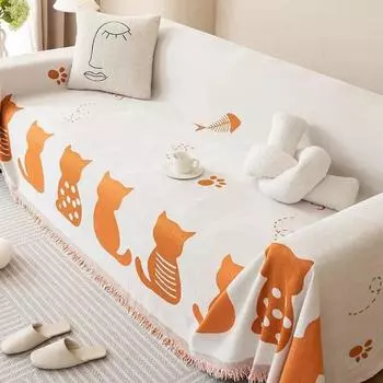 Одеяло для дивана из синели, секционное покрывало для дивана, универсальные чехлы от царапин для кошек, чехлы для полотенец для дивана, одеяла для дивана 180x130cm