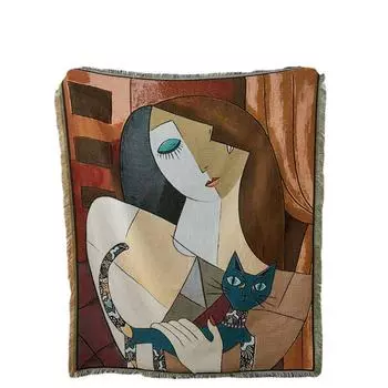 Одеяло для дивана, многофункциональное одеяло в стиле Ins, одеяло для кемпинга, одеяло для пикника на открытом воздухе 130*180