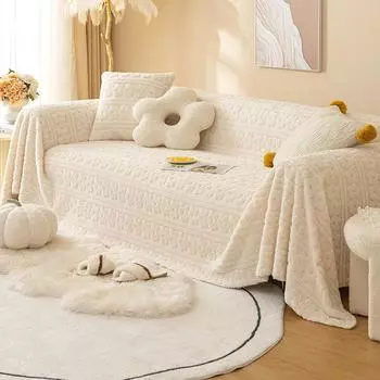 Одеяло для дивана не позволит кошкам поймать новое плюшевое полотенце «все включено» на осень и зиму. 180*130cm