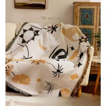 Одеяло для дивана в скандинавском стиле Ins, полное покрытие, чехол для дивана, ткань для гостиной, одноместный двойной чехол для дивана, полотенце, коврик для пикника 130*180