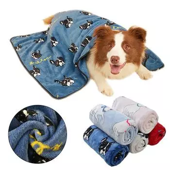 Одеяло для домашних собак, моющийся спальный коврик для маленьких и больших собак, кошка, мультяшный узор, мягкий коврик для кровати для щенка, котенка, подушка для чихуахуа, французского бульдога 40*60cm