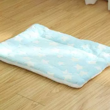 Одеяло для домашних животных, коврик из флиса для собак и кошек, теплые кровати для сна, мягкая флисовая подушка, коврик для хомяка, щенок, средний и маленький, товары для домашних животных S 35cm 28cm белый