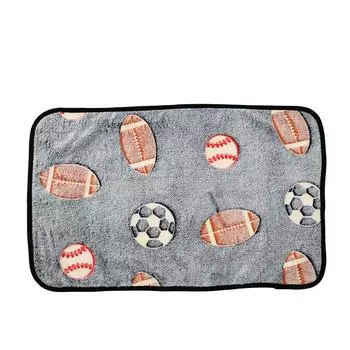 Одеяло для домашних животных с принтом регби-футбола, мягкий, уютный коврик для маленьких собак, кошек, щенков, теплые дорожные коврики, принадлежности для чихуахуа, йорков XS(25x25CM)