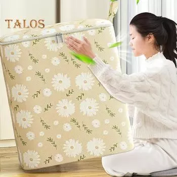 Одеяло для хранения, влагостойкая магазинная одежда, моющаяся, долговечная, прочная, упаковочная сумка, товары для дома S синий