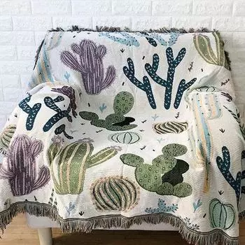 Одеяло для кемпинга на открытом воздухе, коврик для пикника, одноместное полотенце для дивана, украшение стены спальни, вязаное одеяло, нитяное одеяло 130x160