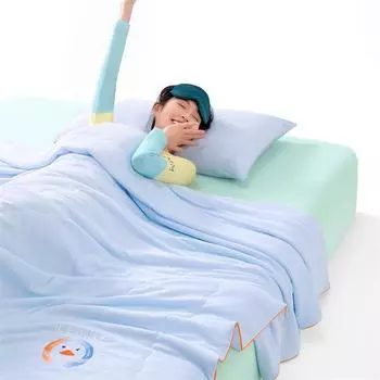 Одеяло для мам и малышей из прохладного шелка класса А - Одеяло для детей из нейлона с кондиционером и эффектом мороженого Summer Quilt 150*200cm