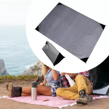 Одеяло для пикника на открытом воздухе, игровой коврик для кемпинга с сумкой для хранения, пляжная лужайка для барбекю летом XXL